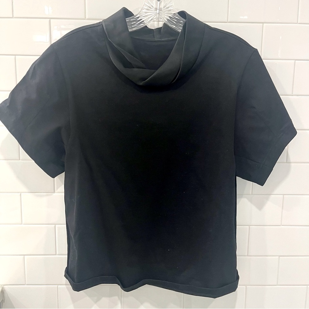 Philip Lim 3.1 black top tshirt shirt small luxe chic blouse tee love